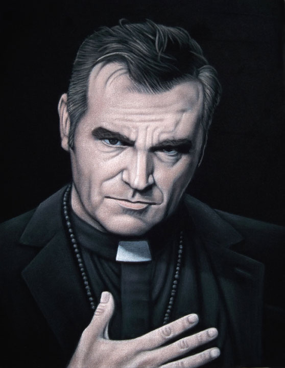 Morrissey black velvet painting