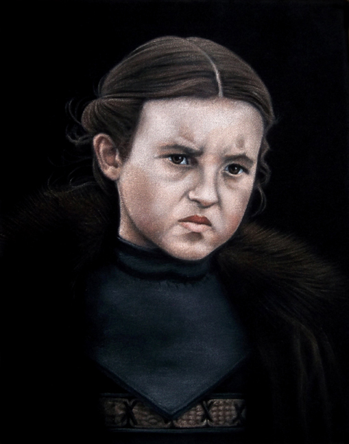 lyanna mormont black velvet painting