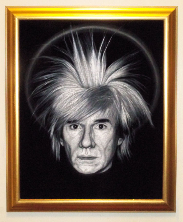 Andy Warhol framed velvet painting